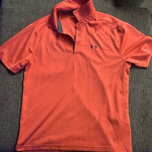Under Armour Men's Orange Polo Shirt